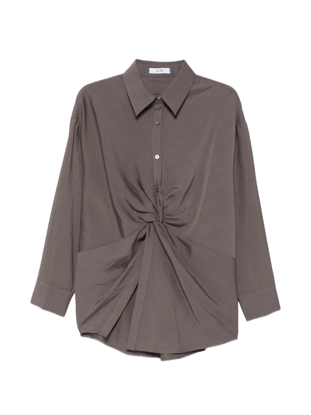 Eleh knot-detail long-sleeve shirt