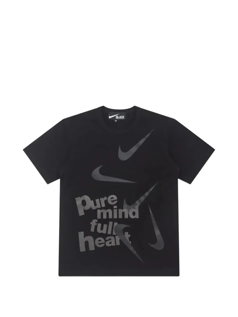 Black Comme Des Garçons x Nike logo-print T-shirt