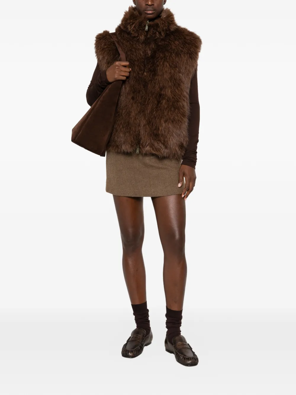 Eleh reversible faux-fur gilet