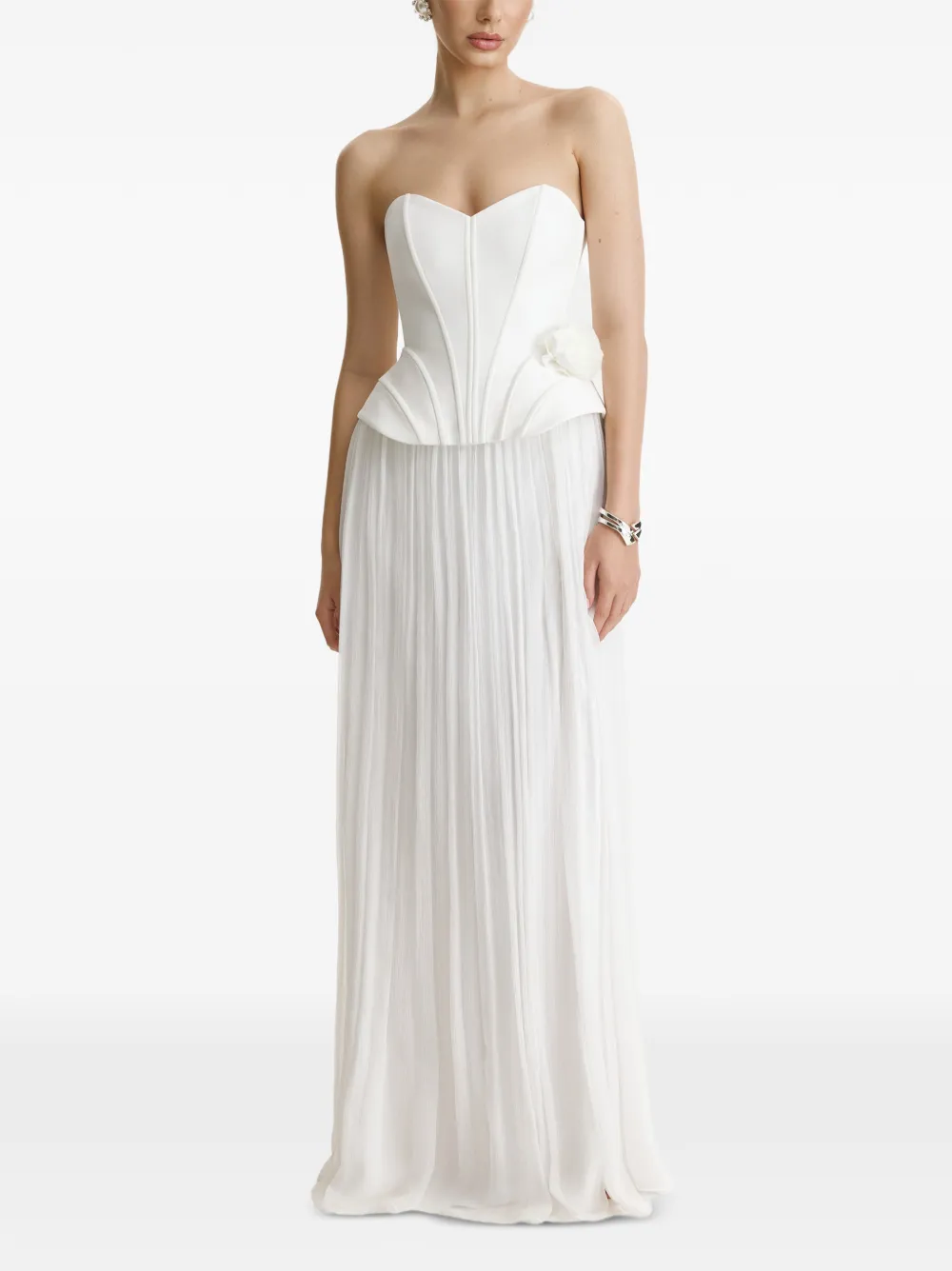 BENEDETTO silk maxi skirt