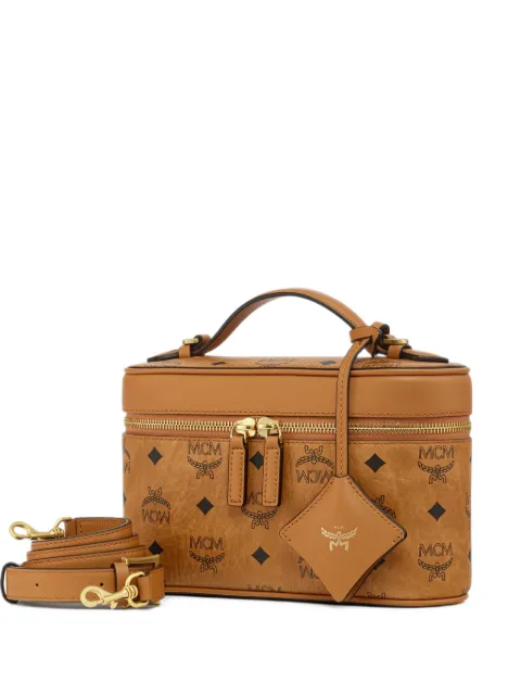 MCM small Aren logo-print tote bag