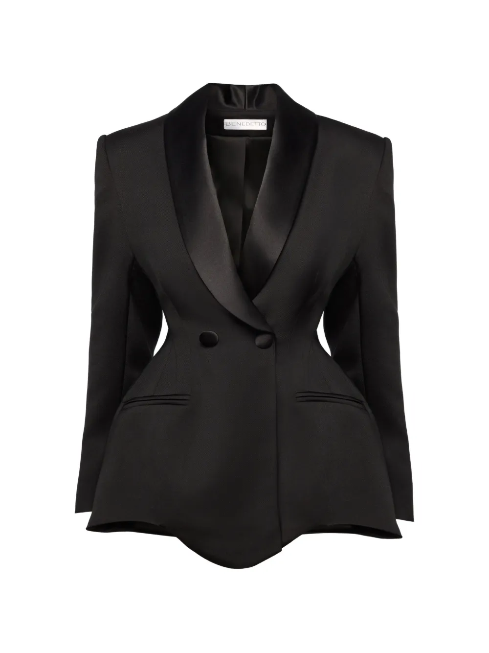 BENEDETTO shawl-lapel asymmetric blazer dress