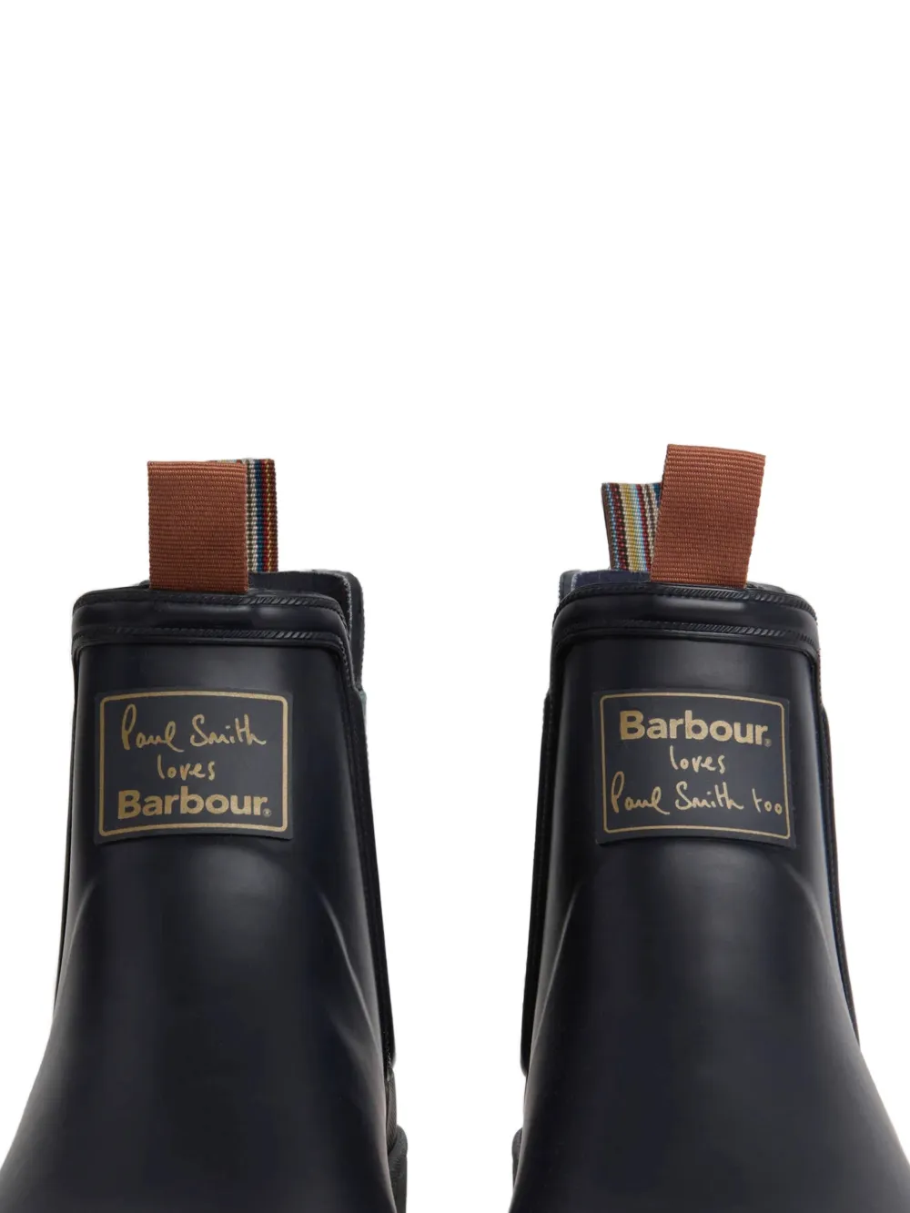 Barbour logo-patch classic Chelsea boots Blauw