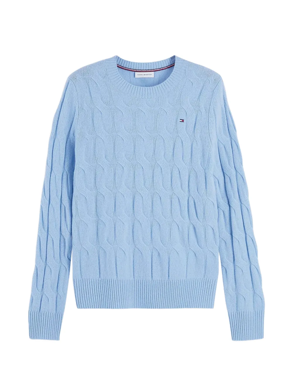 Tommy Hilfiger cable-knit wool sweater - Blu