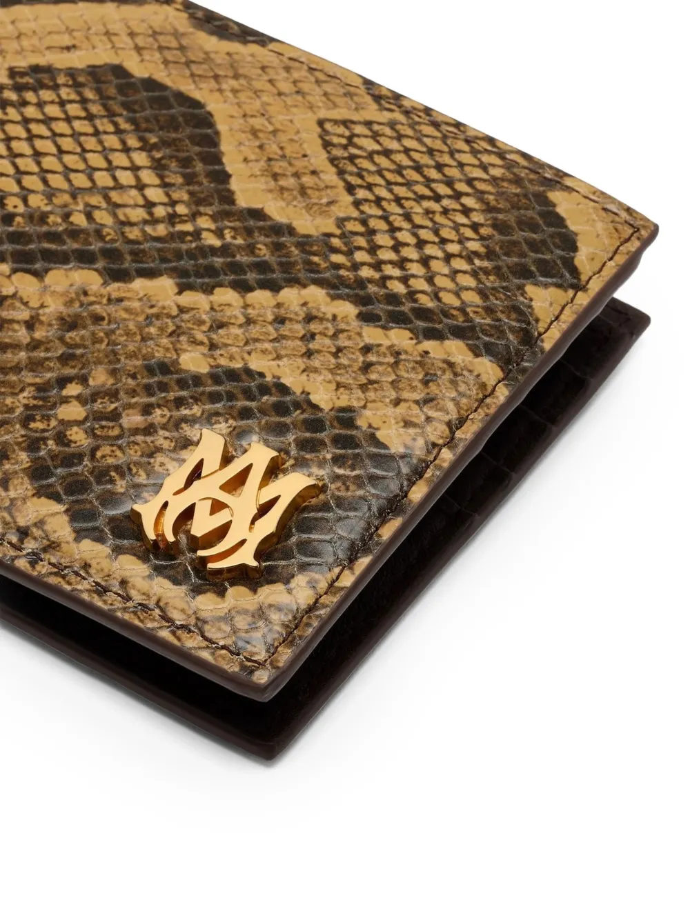 AMIRI Portemonnee met python-reliëf Bruin