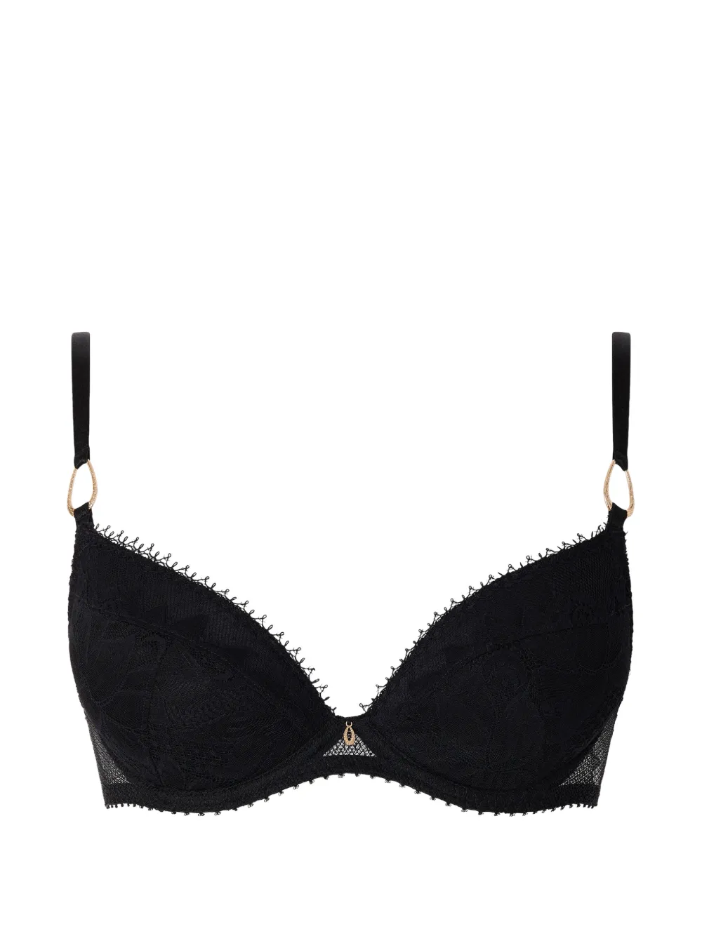 Aubade Reggiseno push-up Flawless Love con finiture in pizzo - Nero