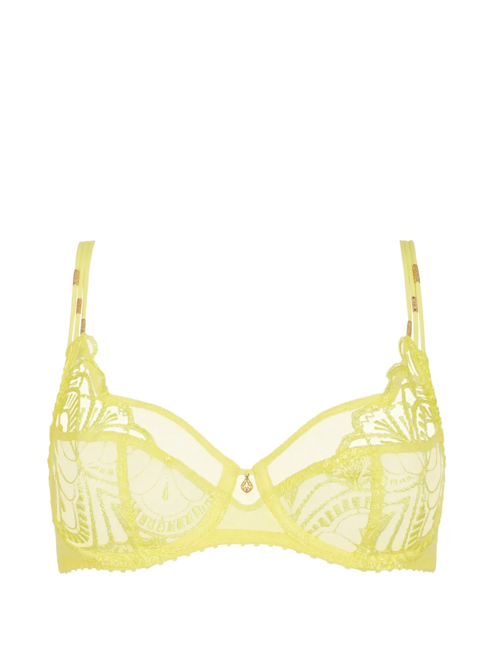 Aubade Reggiseno Vibes con ricamo - Giallo