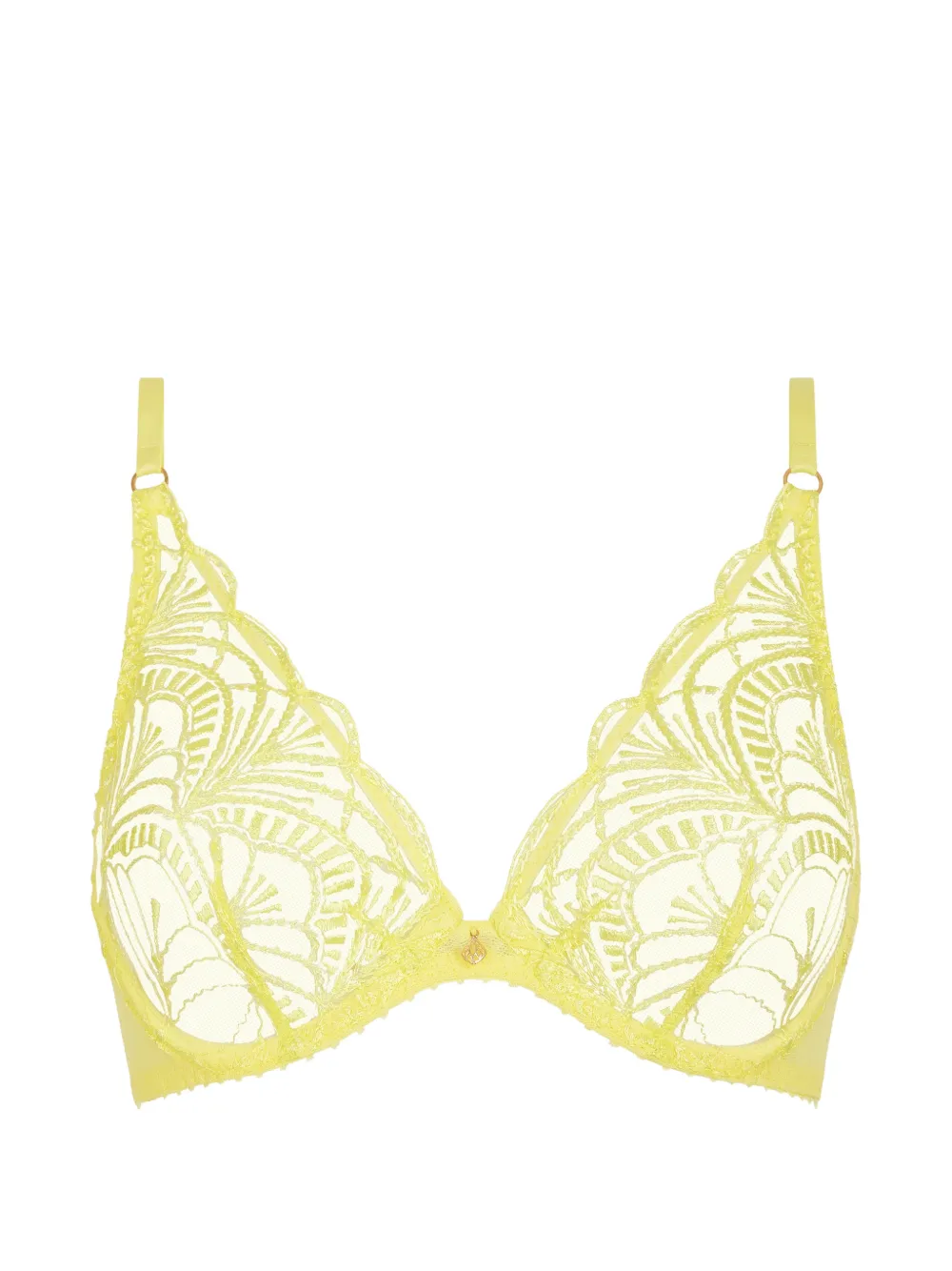 Aubade Reggiseno a triangolo Vibes con ricamo - Giallo