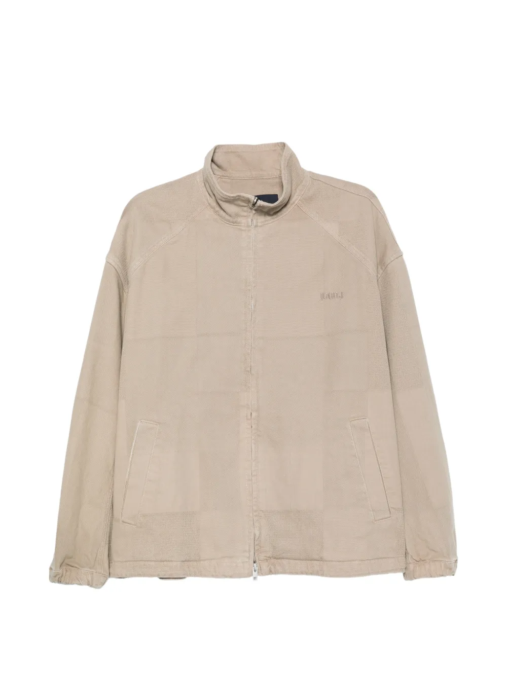 Juunj Logo-embroidered Zip-up Jacket In Neutral