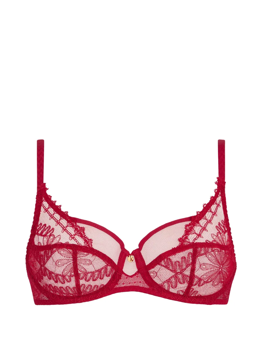 Aubade Reggiseno Mystery of Love in pizzo ricamato - Rosso
