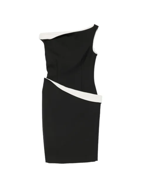 Róhe asymmetric two-tone midi dress