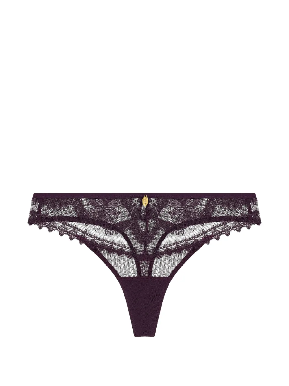 Aubade Mystery of Love Tanga mit Spitzenbesatz - Violett
