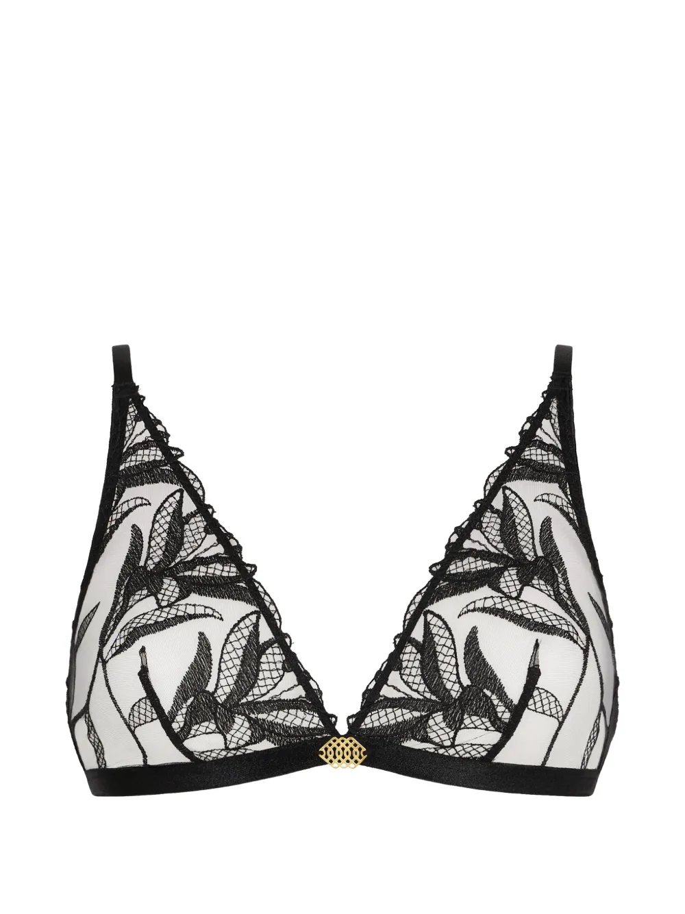 Aubade Reggiseno a triangolo Sweet Euphoria con ricamo - Nero