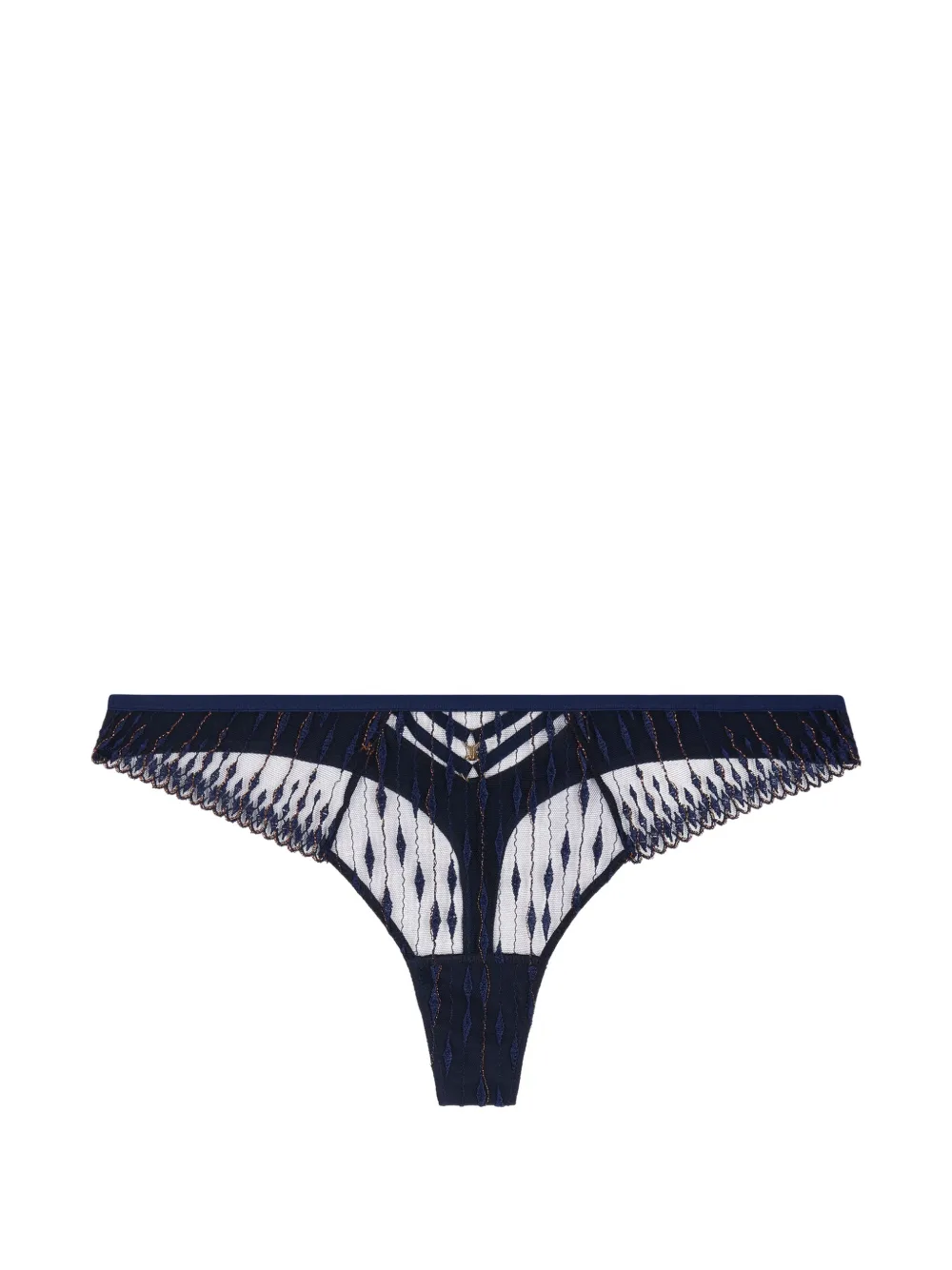 Aubade Perizoma Voodoo Kiss con ricamo - Blu