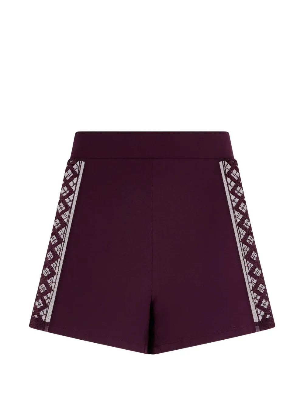 Aubade short Sweet Obsession à empiècement en dentelle - Violet