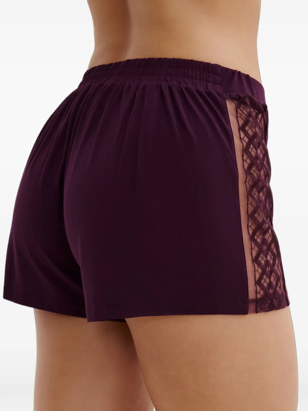 Aubade Sweet Obsession shorts met kanten vlak Paars