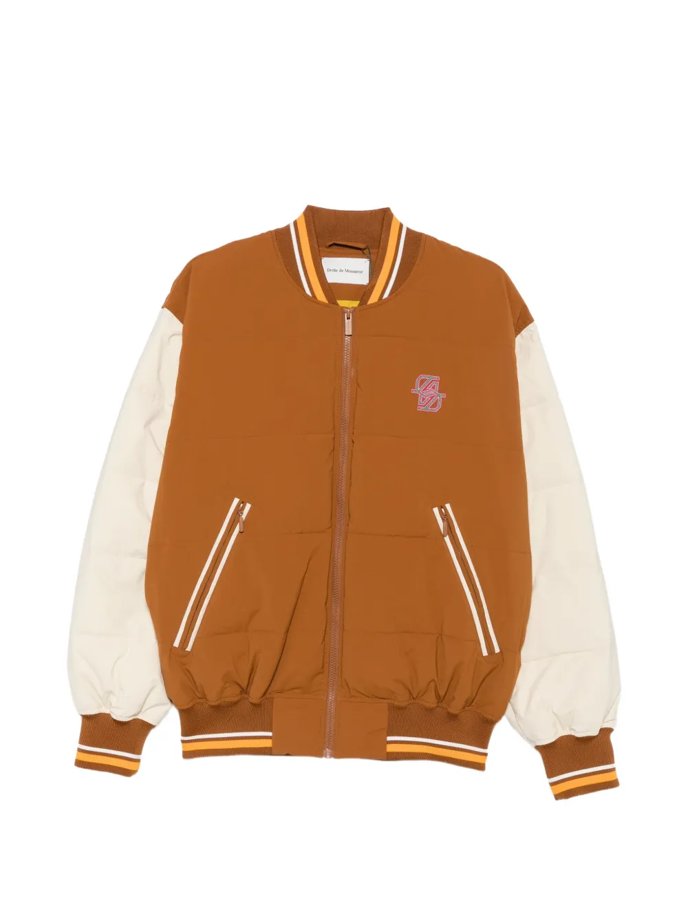 Drôle De Monsieur embroidered padded jacket