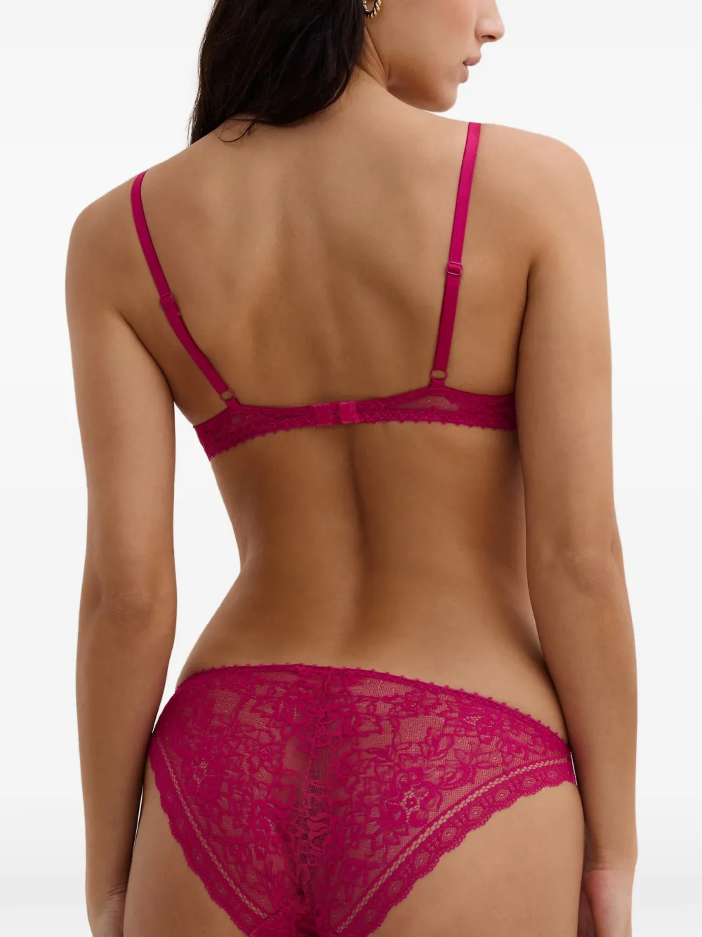 Aubade Ivresse Baroque slip met kant Roze