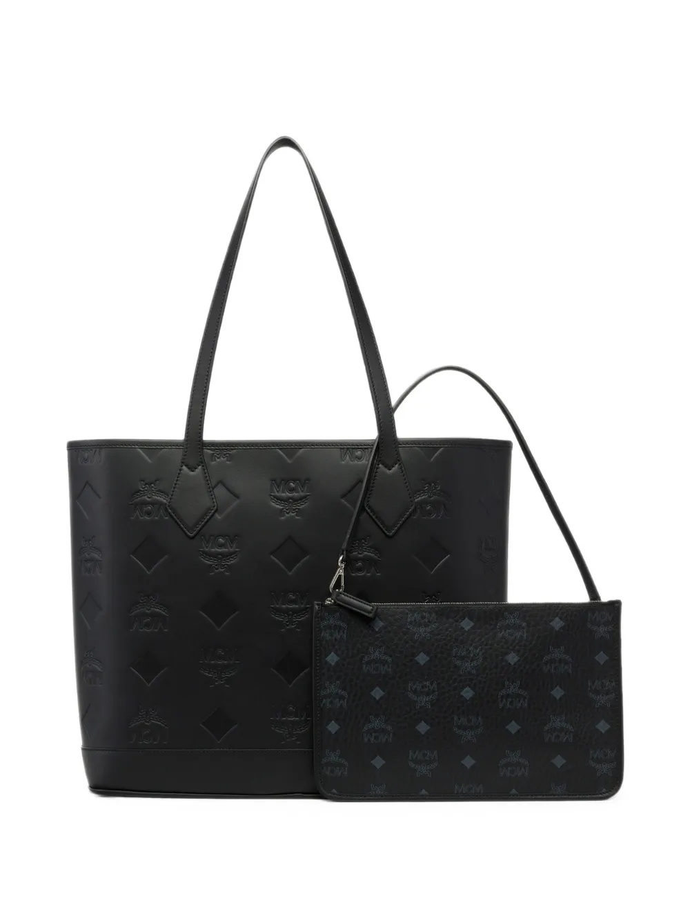 MCM Medium New Liz shopper met logo-reliëf Zwart