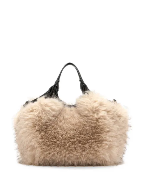 GIANNI CHIARINI medium Dua faux-fur detachable-strap tote bag