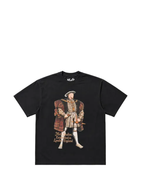 Melt graphic-print cotton T-shirt