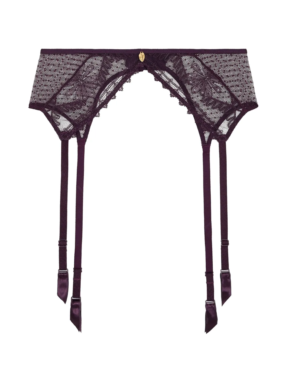 Aubade Mystery of Love Strumpfhalter aus Spitze - Violett