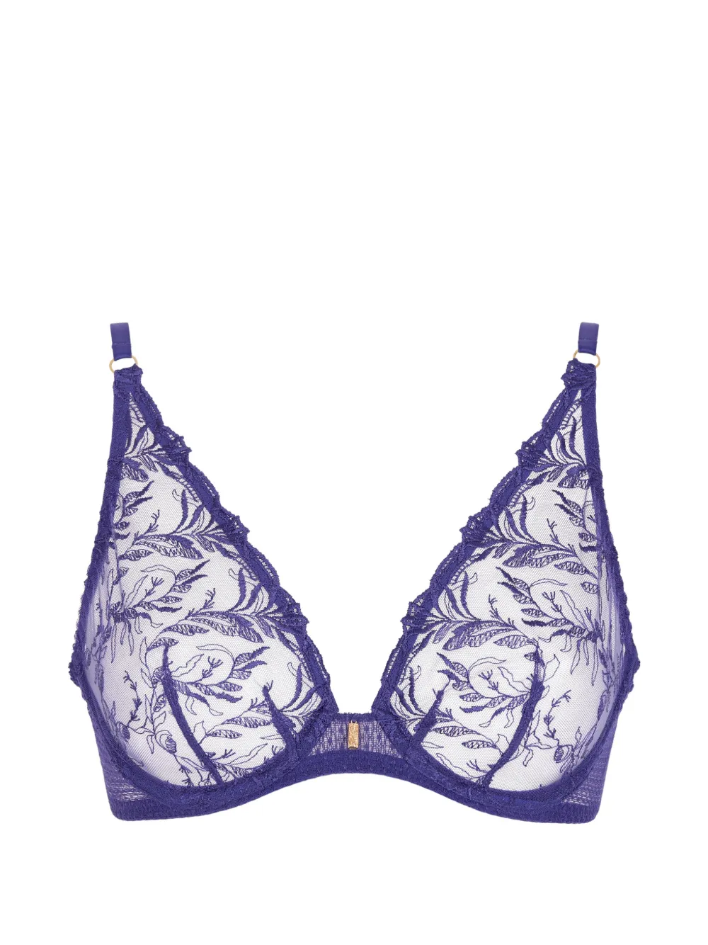 Aubade Reggiseno a triangolo con ricamo Hidden Treasure - Blu