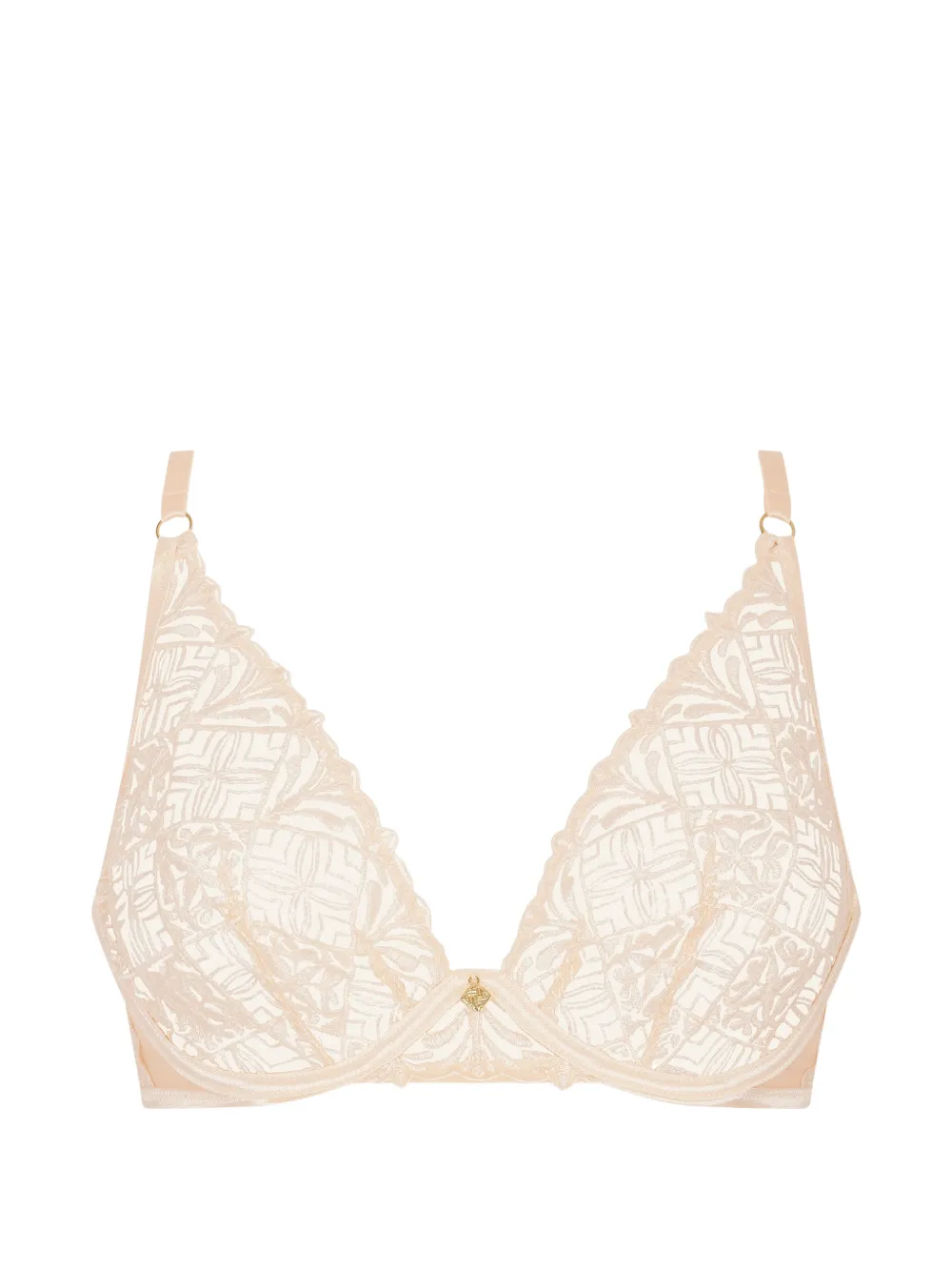 Aubade Reggiseno a triangolo Iconic Calypso con ricamo - Bianco