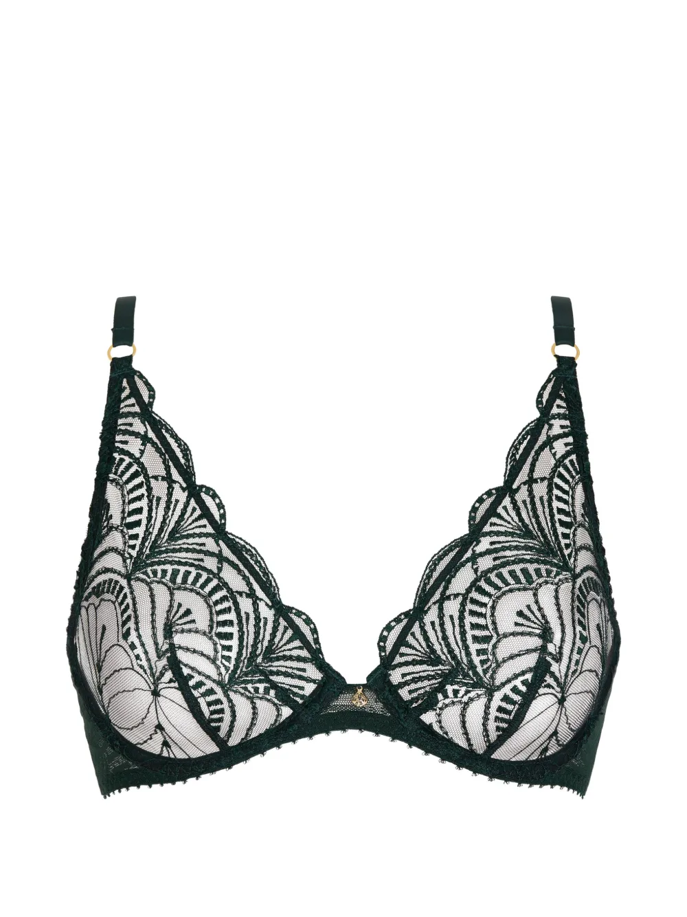 Aubade Reggiseno a triangolo Vibes con ricamo - Verde