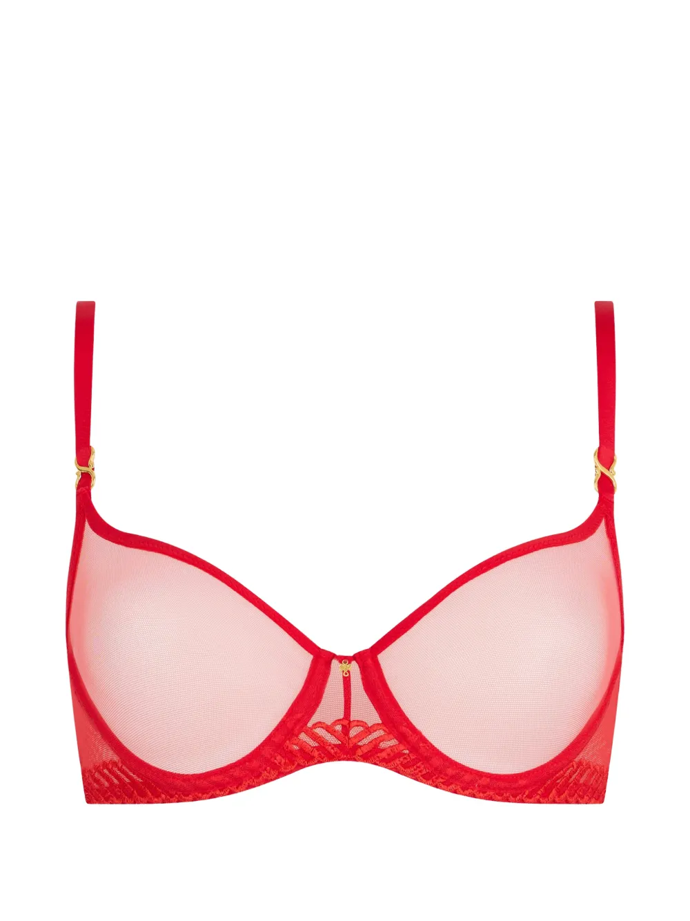 Aubade Reggiseno Sheer Emotion con ricamo - Rosso