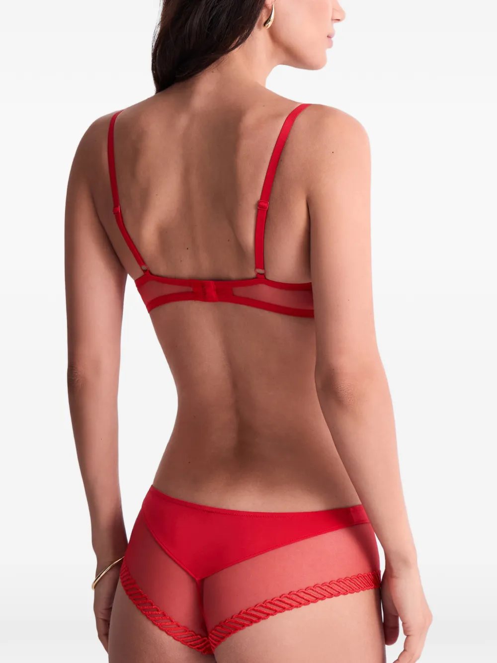 Aubade Sheer Emotion slip Rood