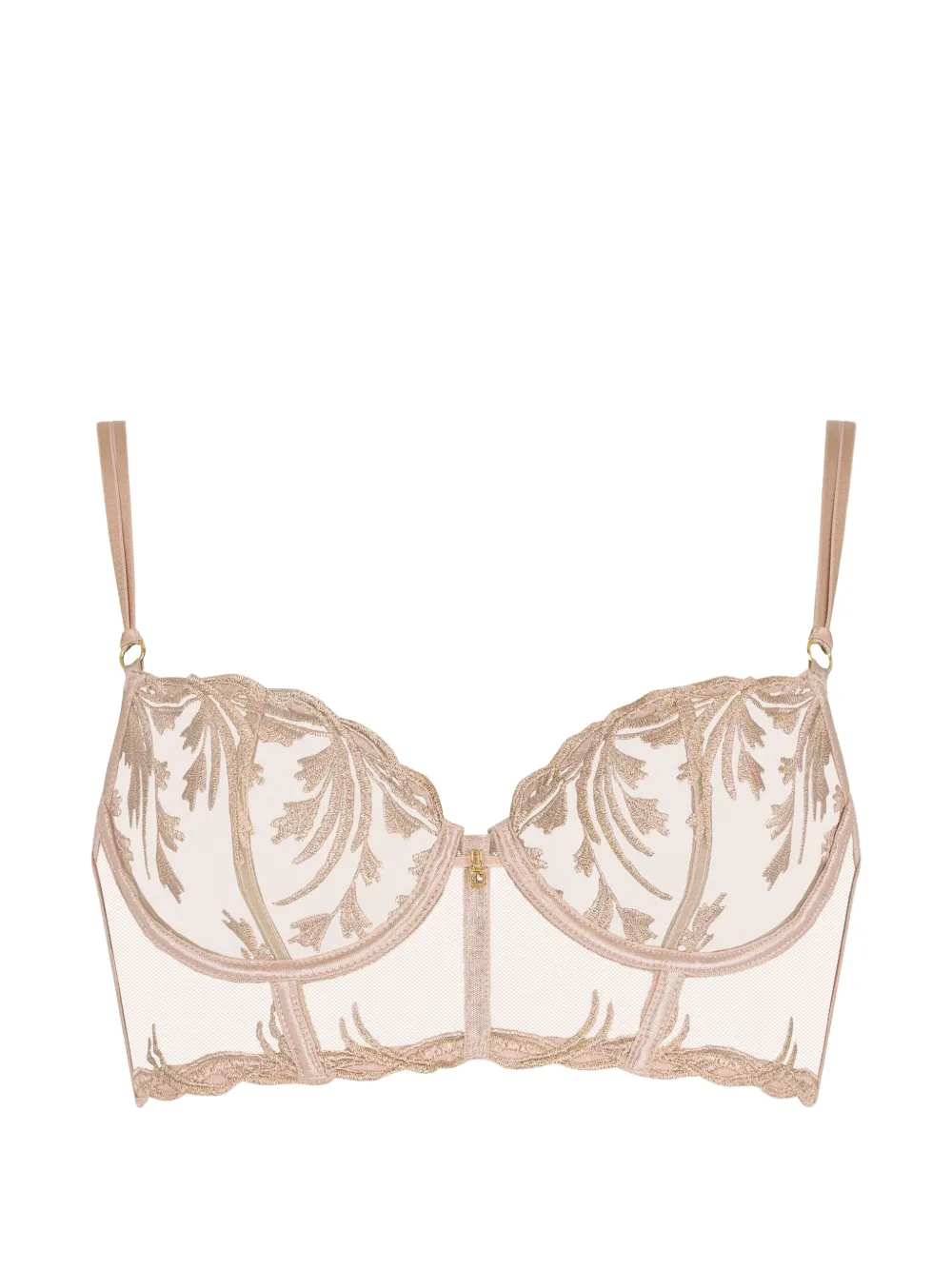 Aubade bustier brodé Cosmic Romance - Rose