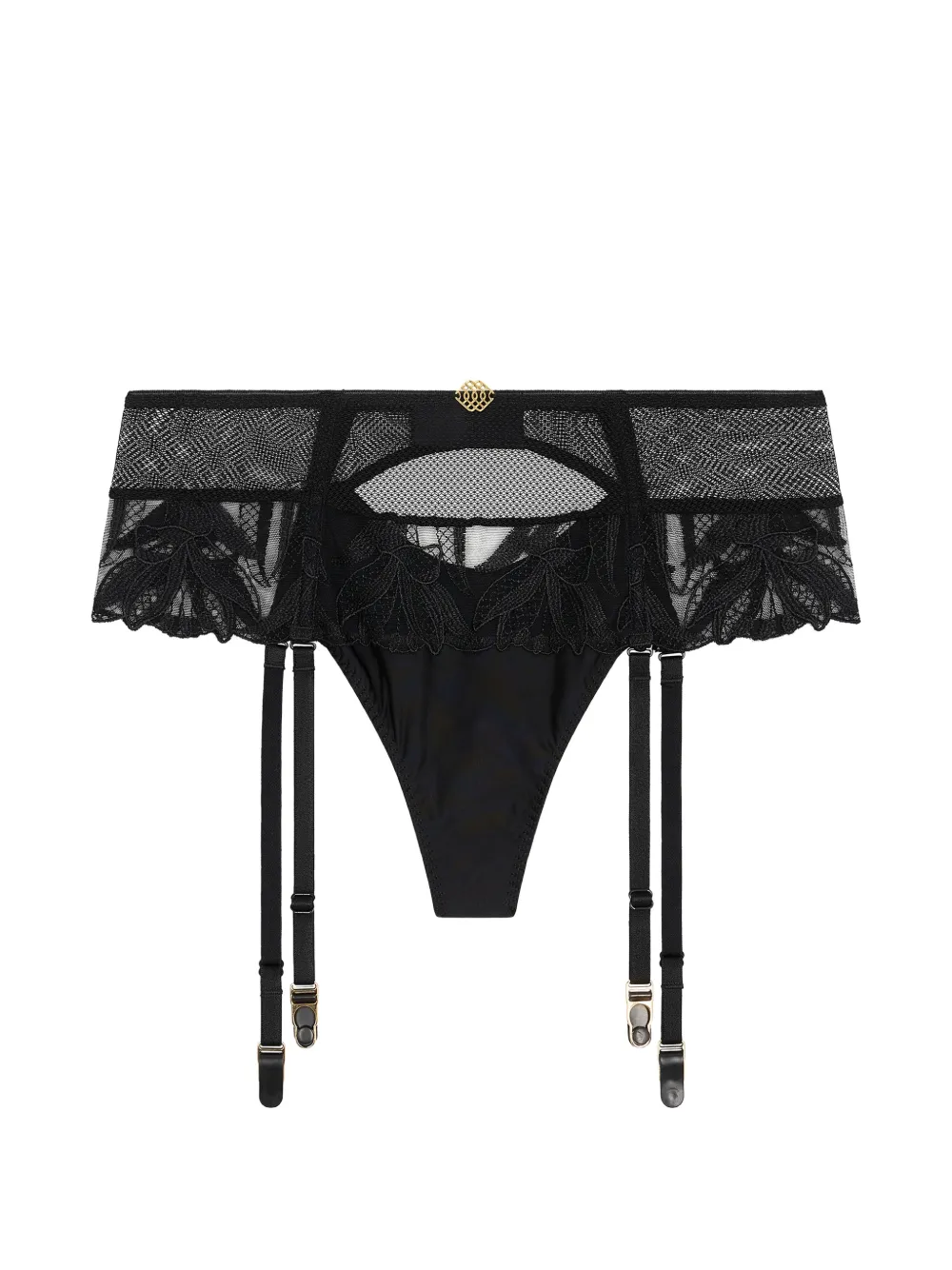 Aubade Tanga Sweet Euphoria con reggicalze - Nero