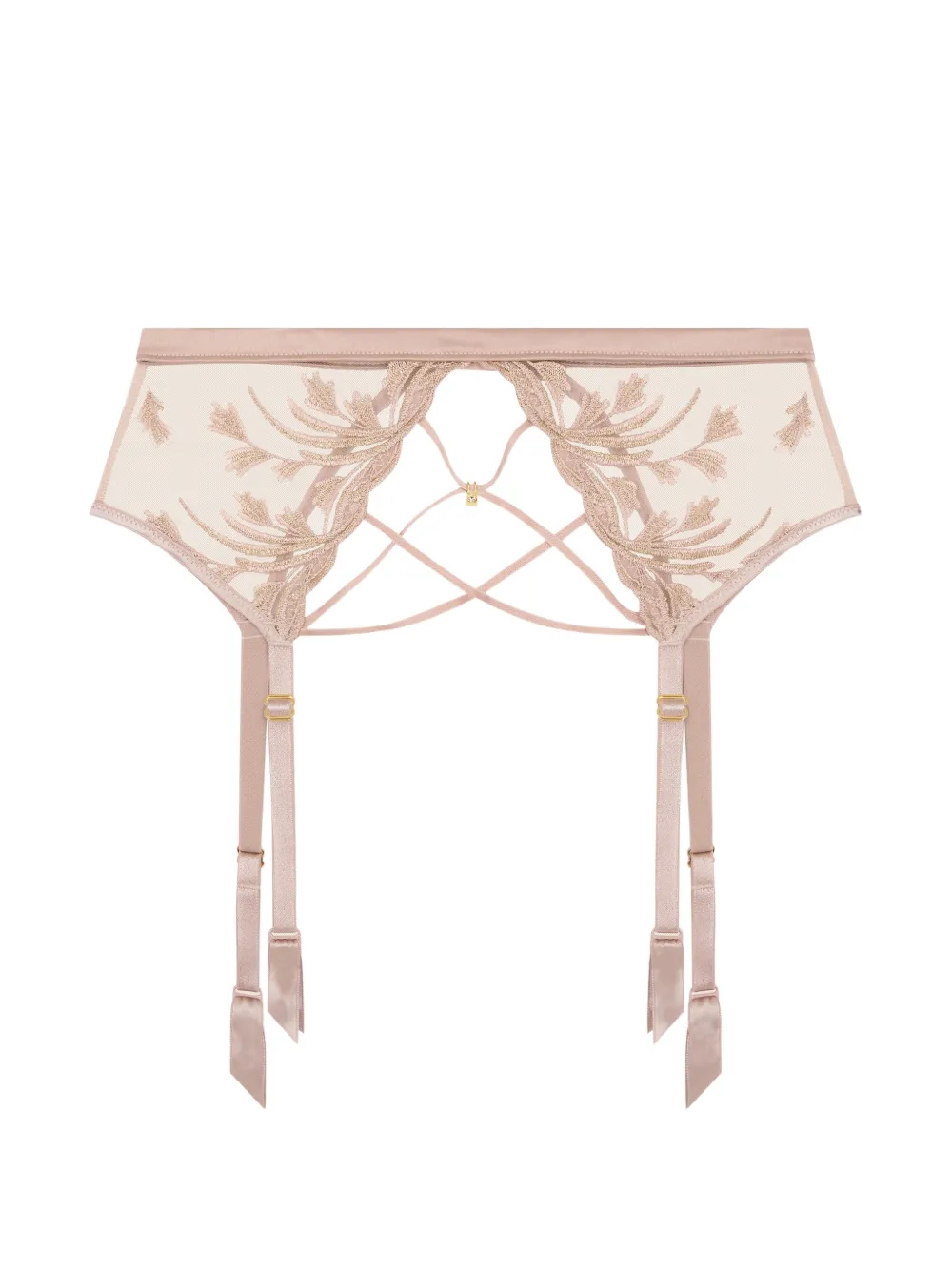 Aubade Cosmic Romance Strumpfhalter mit Stickerei - Rosa