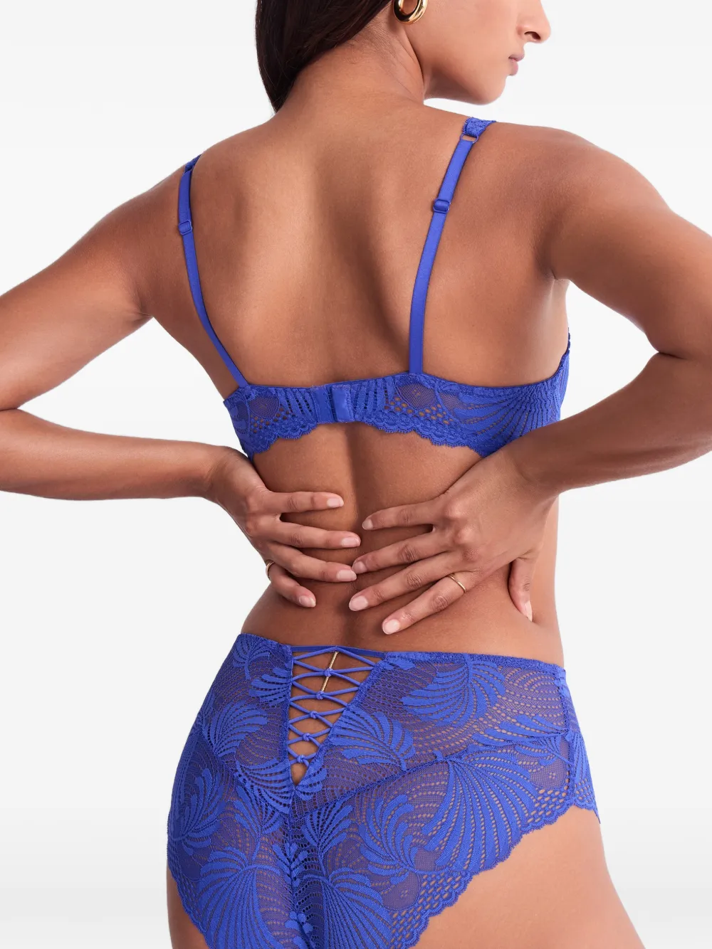Aubade Rythm of Desire slip met kant Blauw