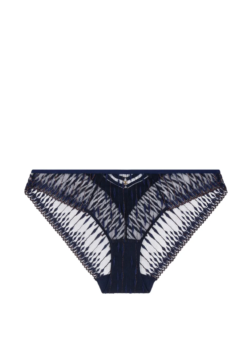 Aubade Bestickter Voodoo Kiss Slip - Blau