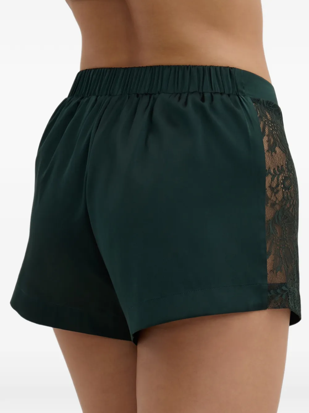 Aubade Midnight Whisper pyjamabroek met kanten afwerking Groen