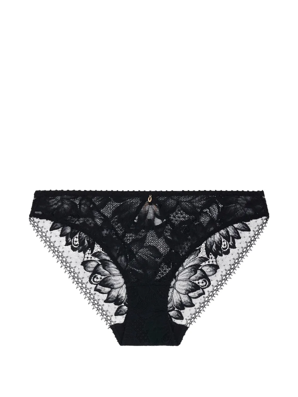 Aubade Flawless Love Slip aus Blumenspitze - Schwarz