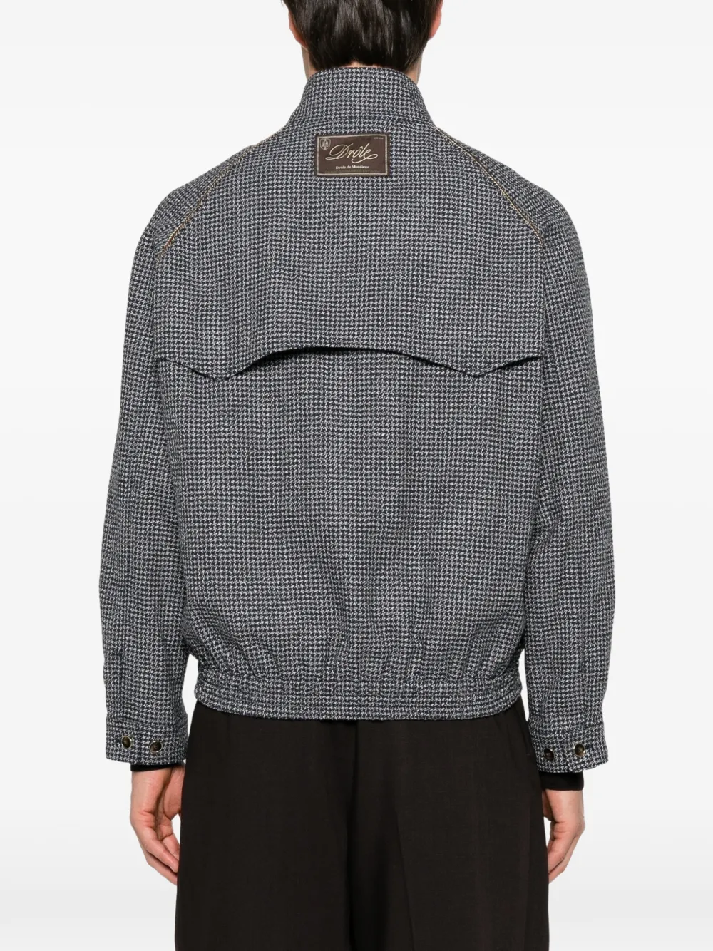 Drôle De Monsieur houndstooth-patterned jacket Blauw