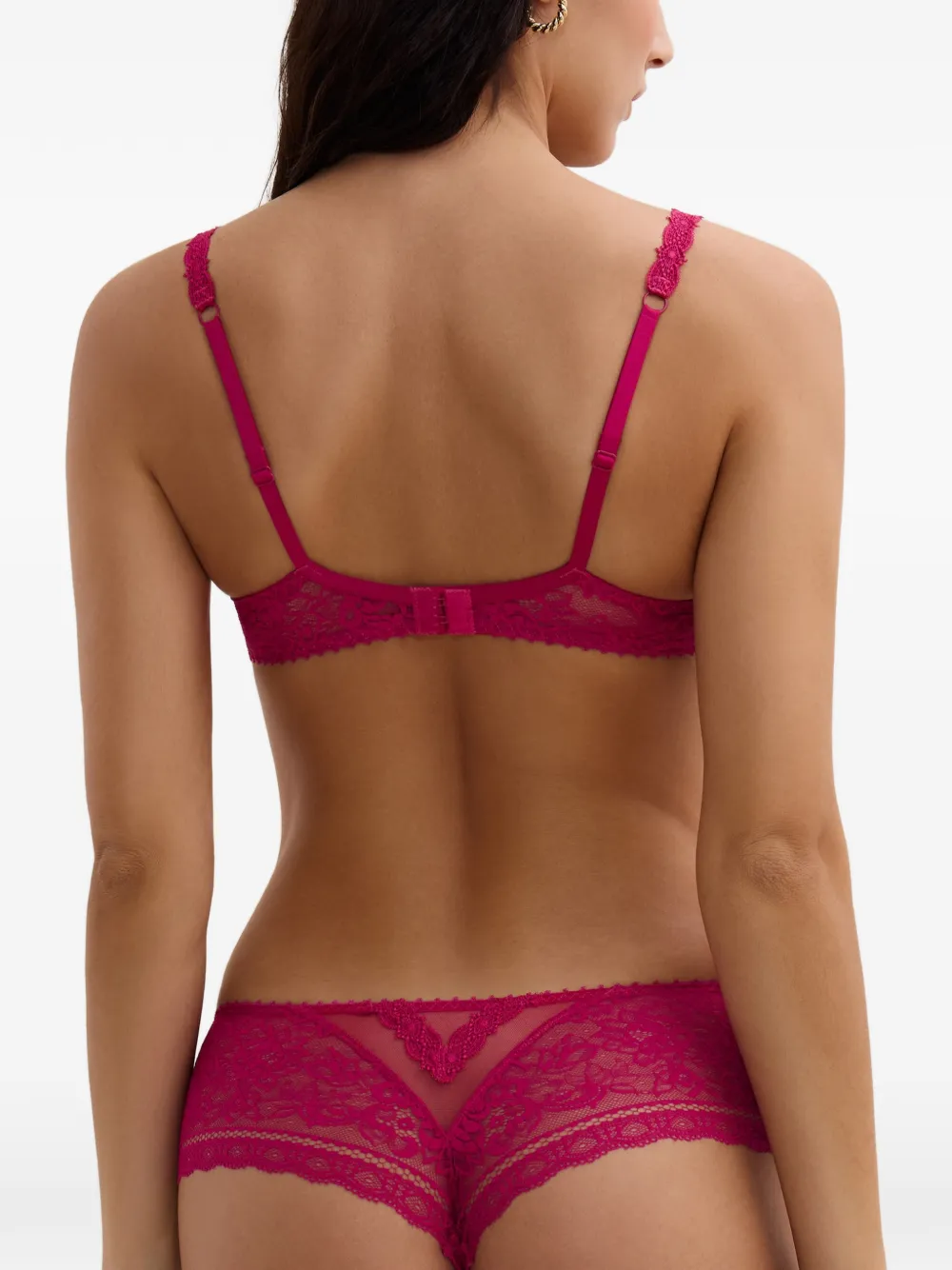 Aubade Ivresse slip met barok en kant Roze