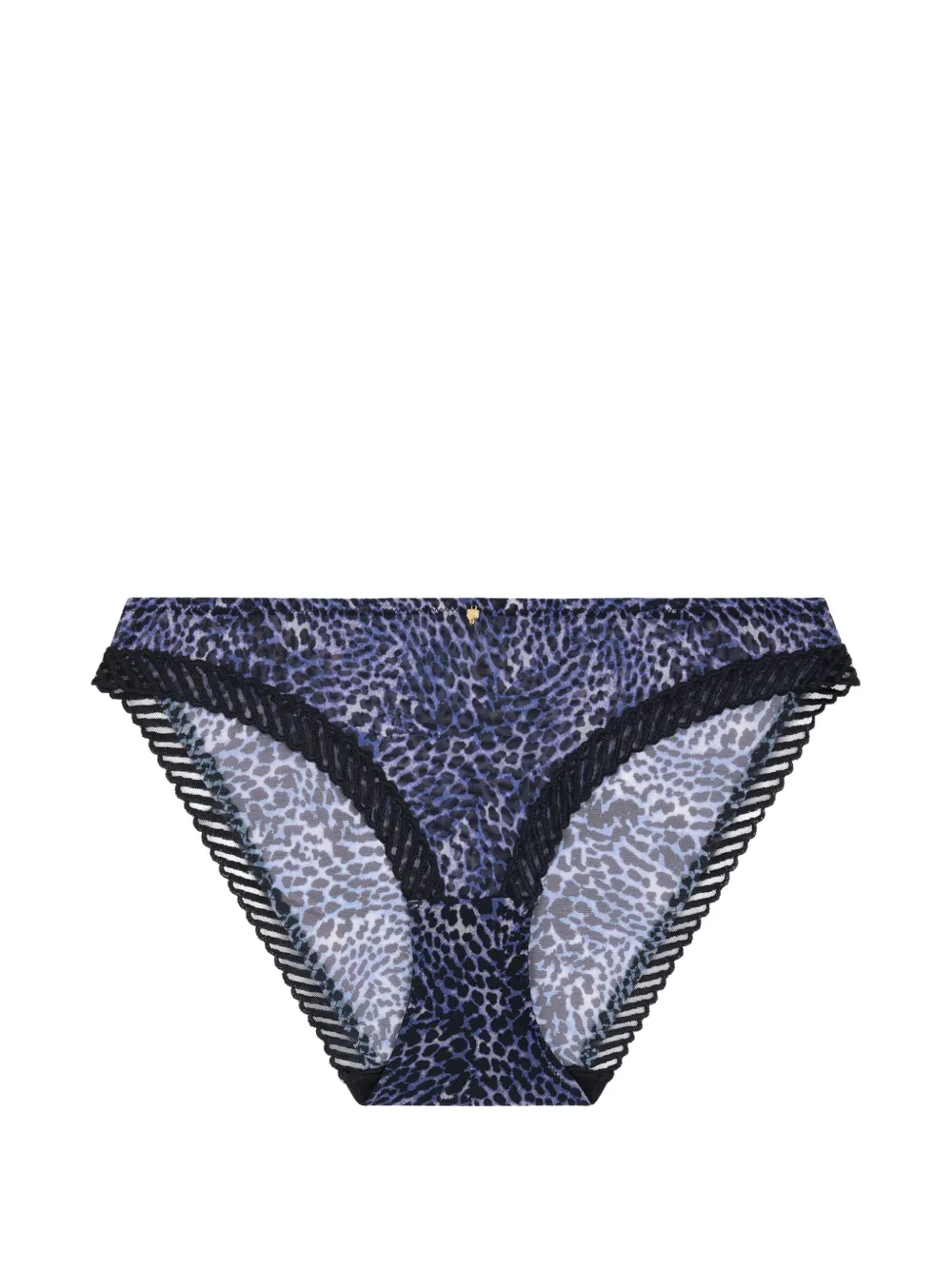 Aubade Vibrant Emotion Slip mit Leopardenprint - Blau