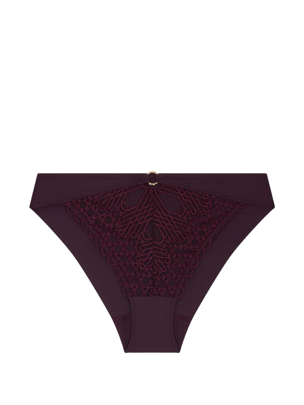 Aubade Eloge du Desir Slip mit Stickerei - Violett