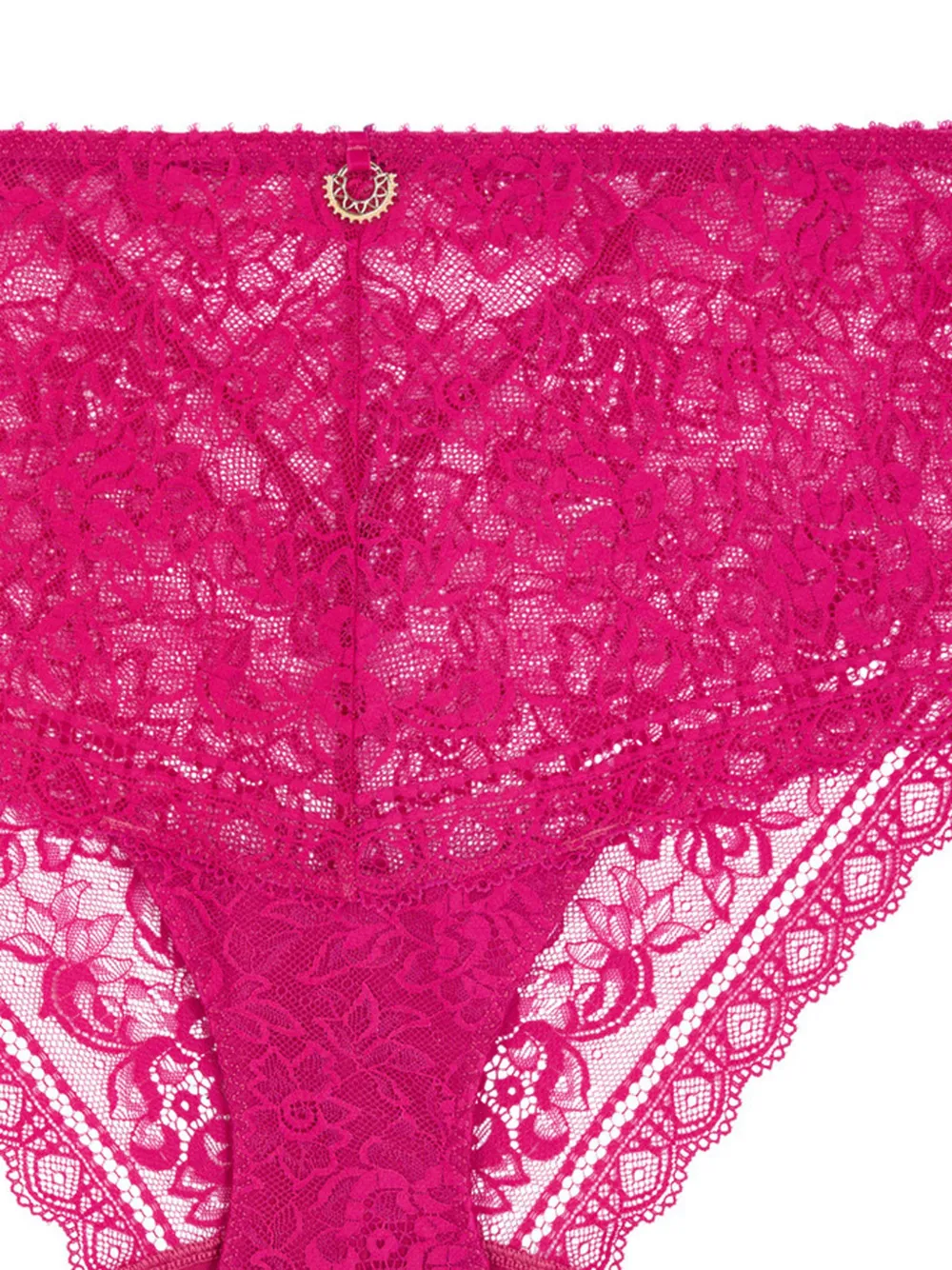 Aubade Ivresse slip met bloemenkant Wit