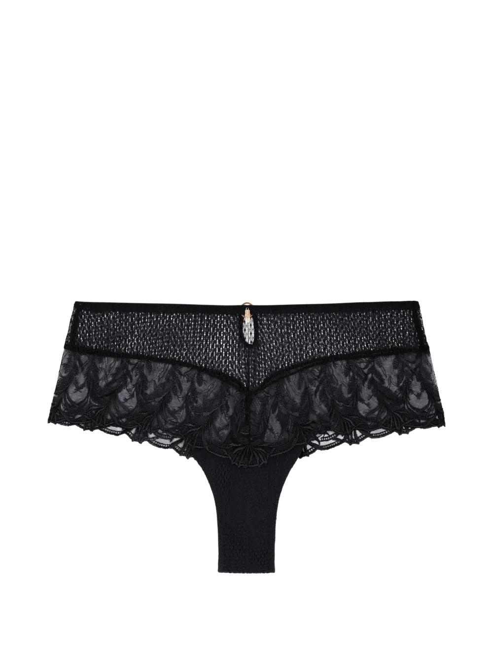 Aubade Slip Hidden Treasure in pizzo ricamato - Nero