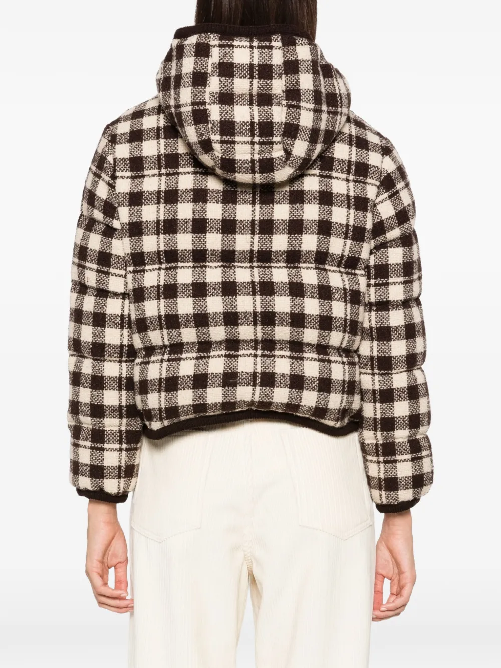 Moncler check hooded jacket Bruin