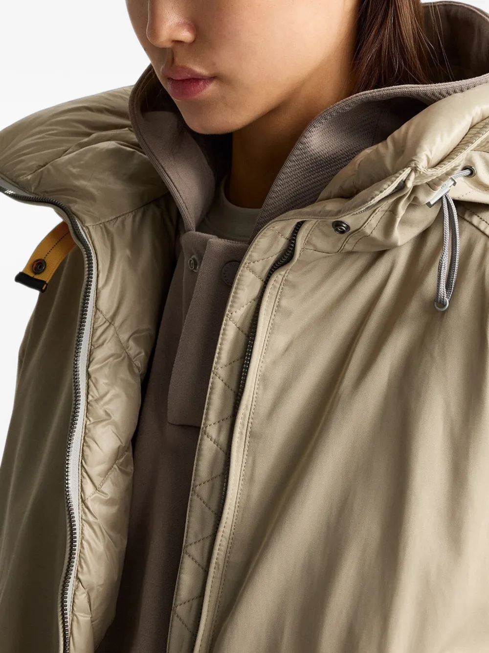 Parajumpers Naadz hooded padded jacket Beige