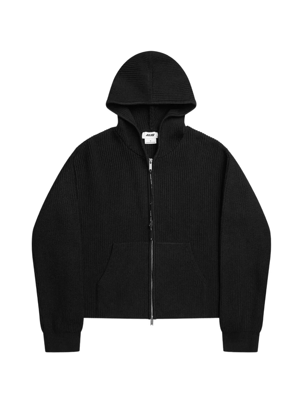 ALIS ribbed-knit hoodie