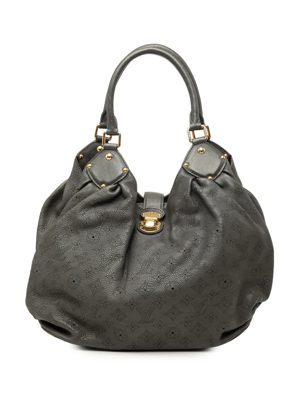 Louis Vuitton Pre-Owned 2010 Monogram Mahina L hobo bag - Grigio