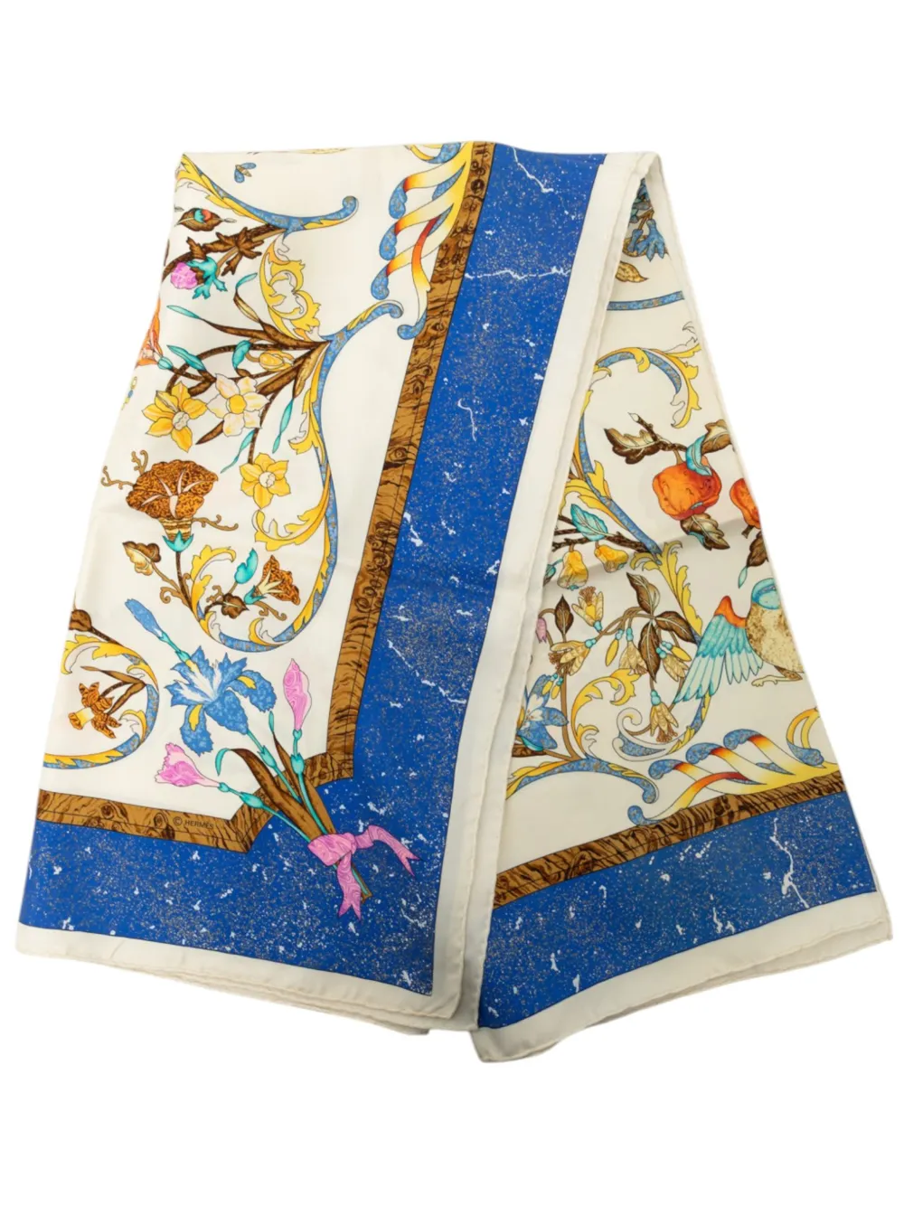 Hermès Pre-Owned 1980-2000 Pierres d Orient et d Occident Silk Scarf 90 scarves - Bianco