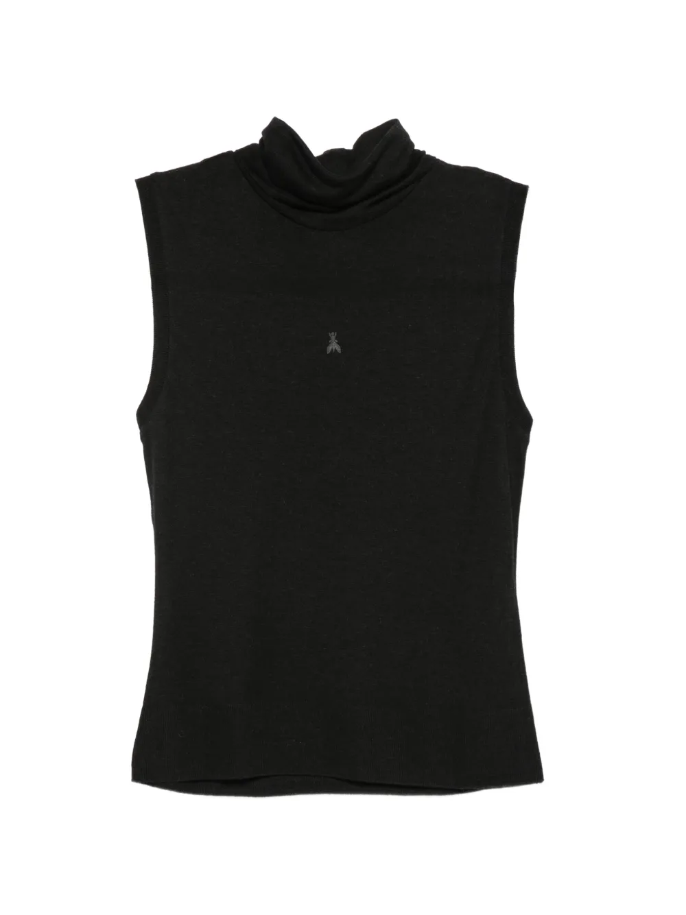 Patrizia Pepe Fly-plaque roll-neck top - Nero